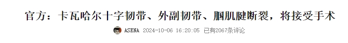 表達支持！距離卡瓦哈爾傷情公布僅3小時，皇馬就宣布與球員續約